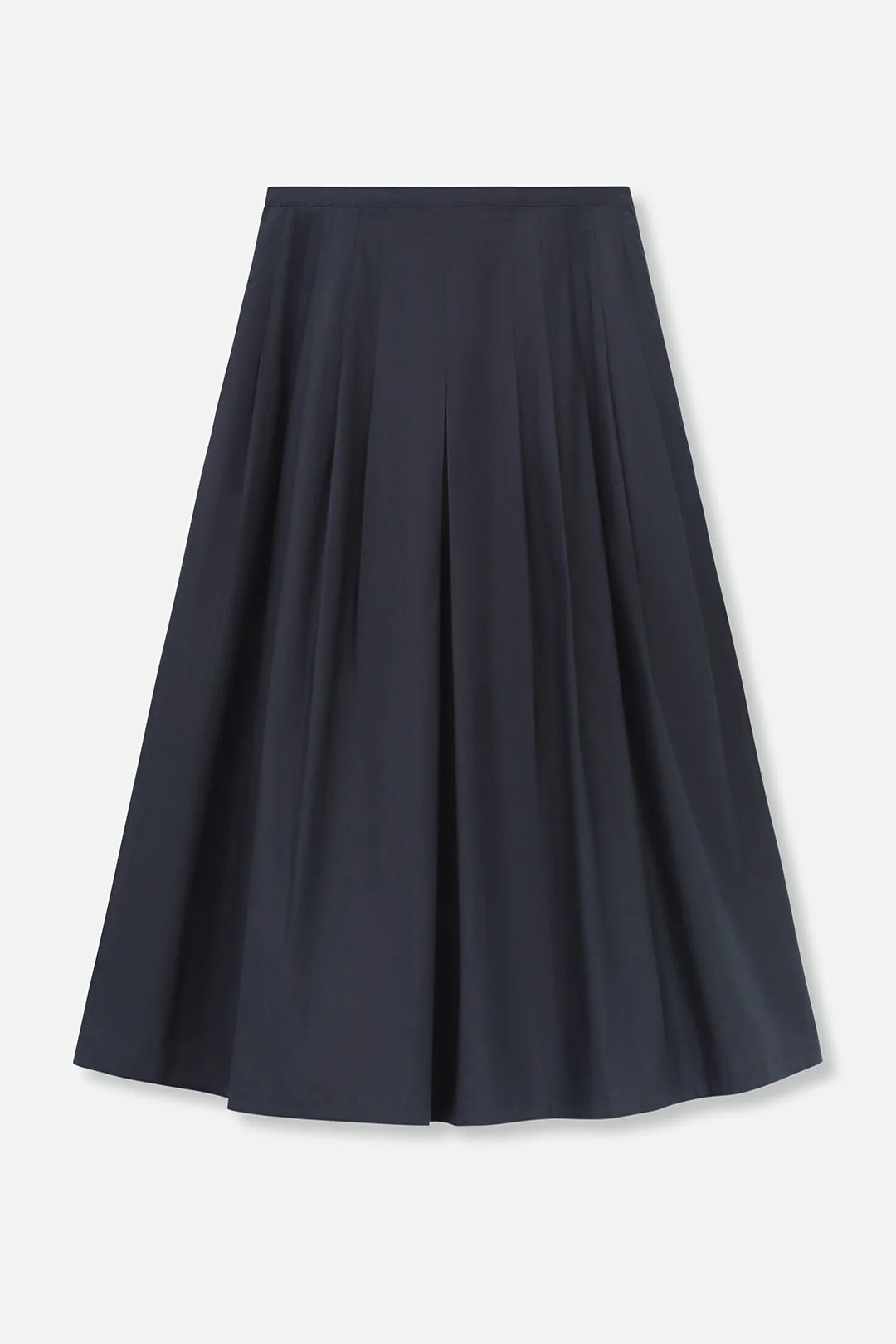 LILOU PLEATED SKIRT IN ITALIAN POPLIN STRETCH - Image 8