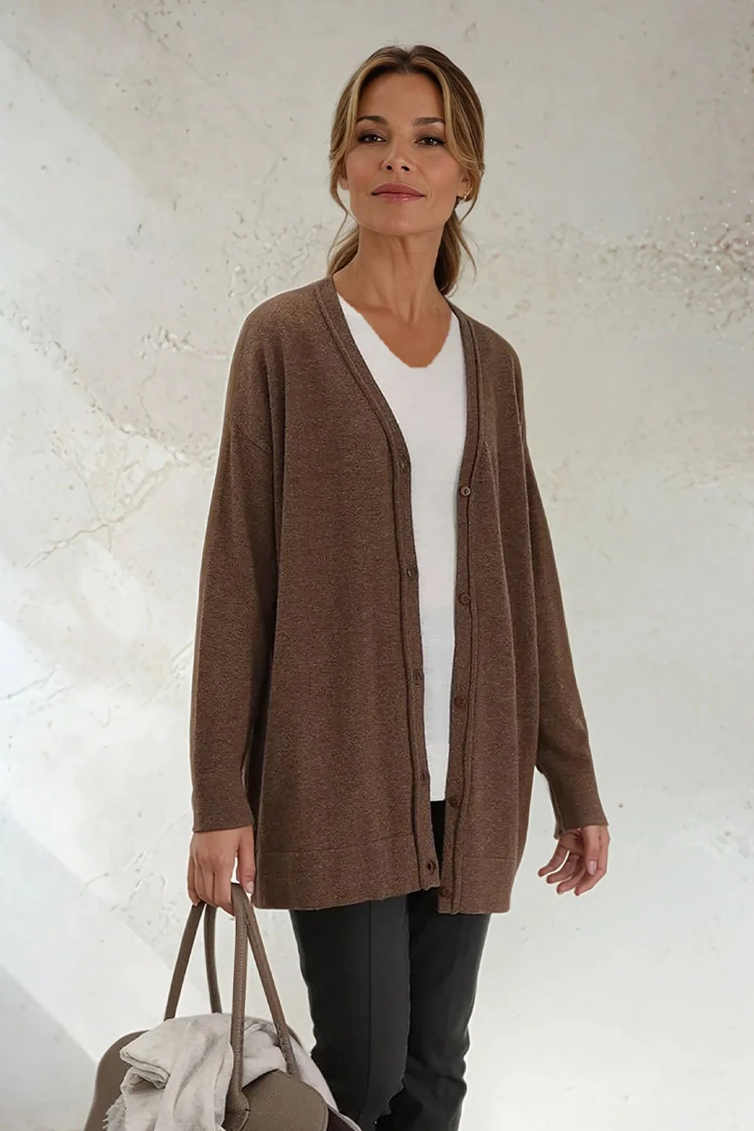 NELS BOYFRIEND CARDIGAN IN CASHMERE BLEND - Image 4