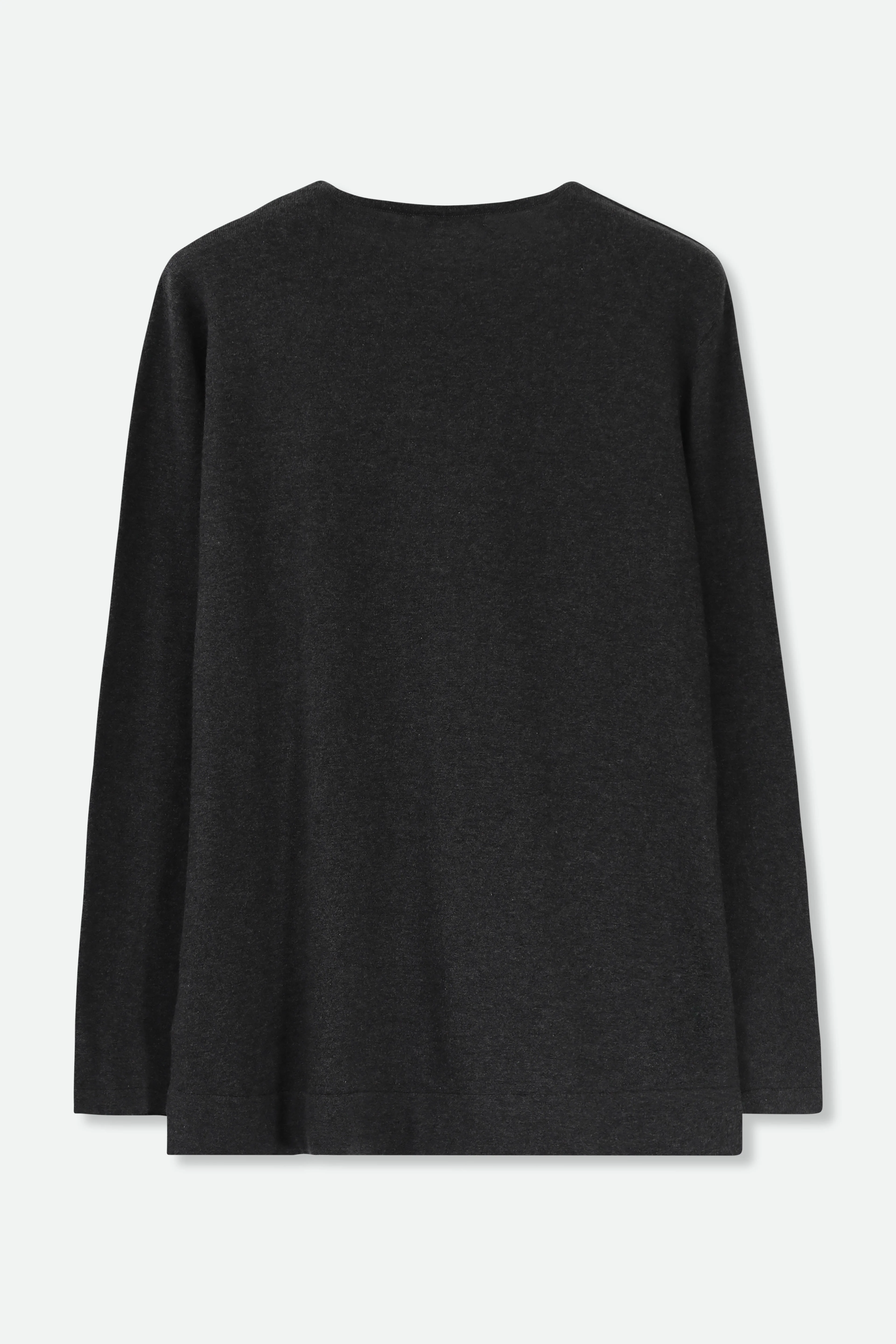 STEVIE LONG SLEEVE CREW IN KNIT PIMA COTTON - Image 5