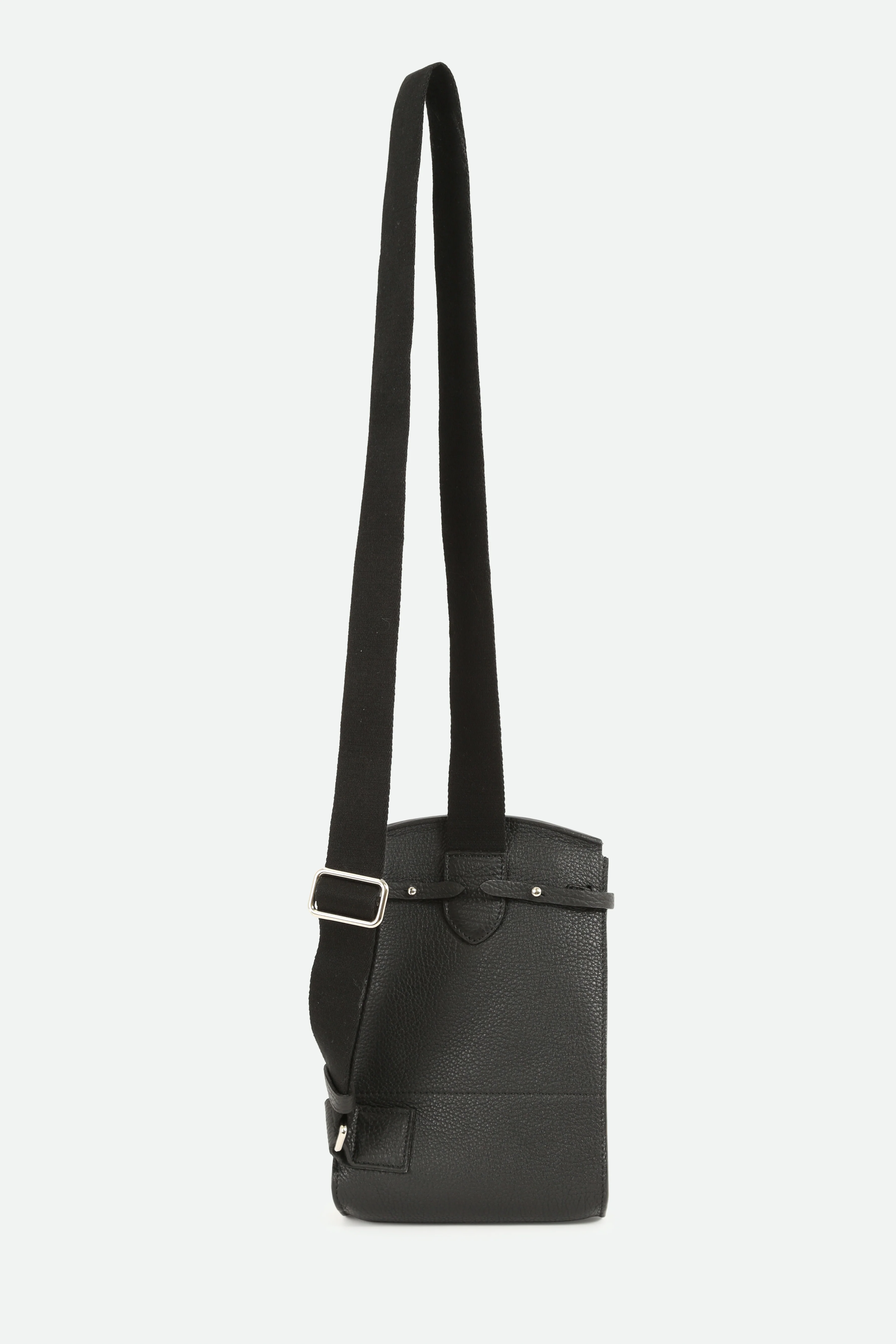 MONZA ITALIAN LEATHER CROSSBODY BLACK - Image 3