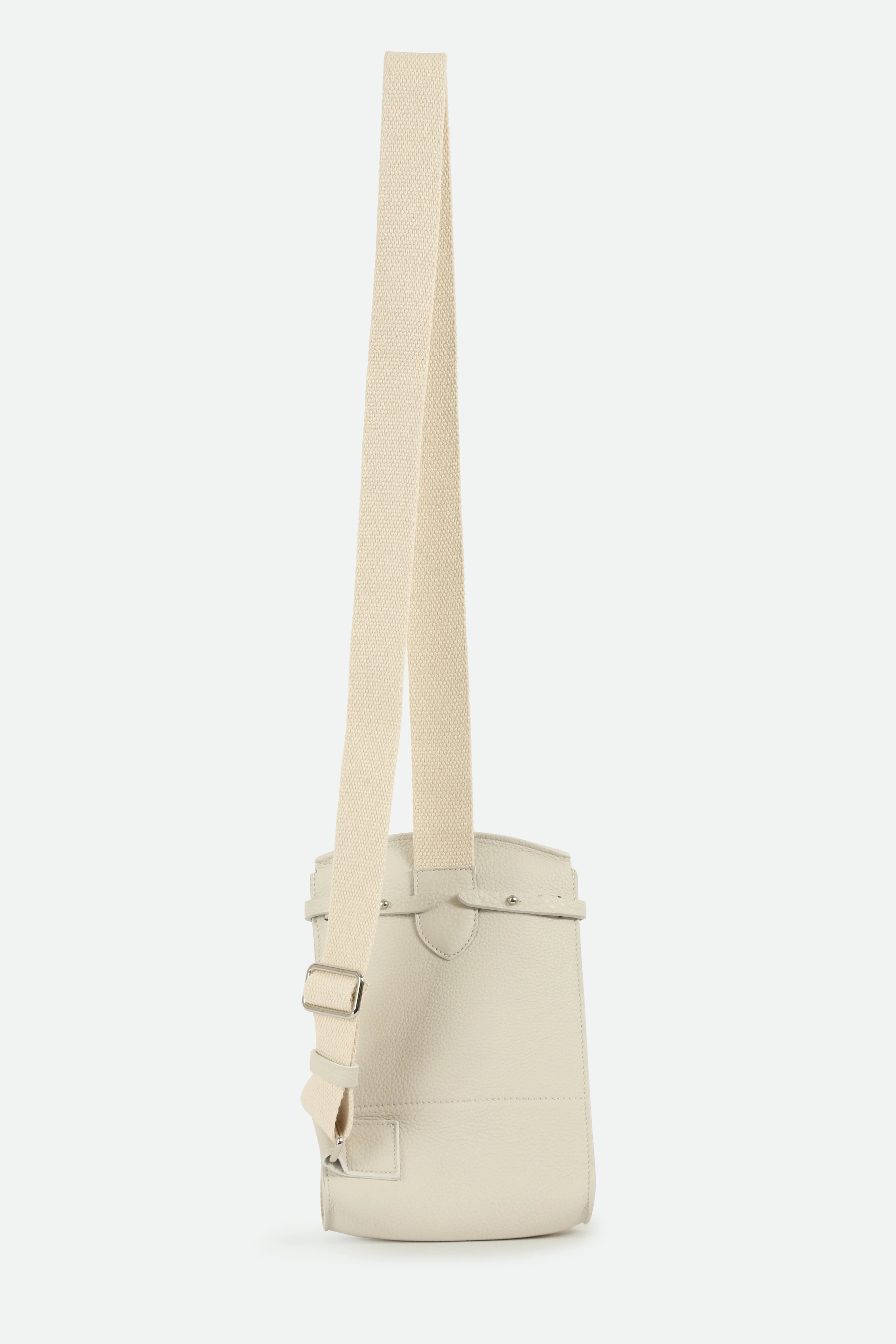 MONZA ITALIAN LEATHER CROSSBODY BUTTER WHITE - Image 3