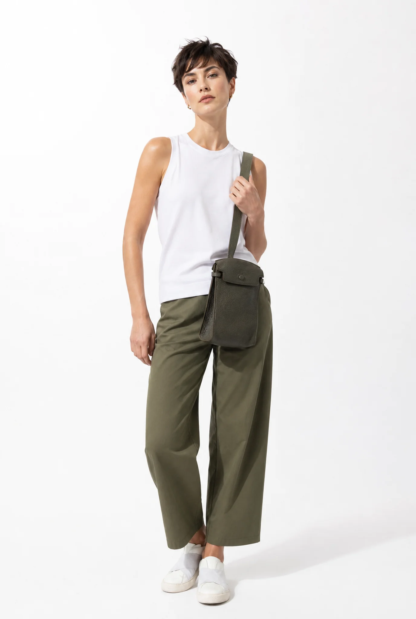PETRA PANT IN ITALIAN FINE STRETCH COTTON - Image 5