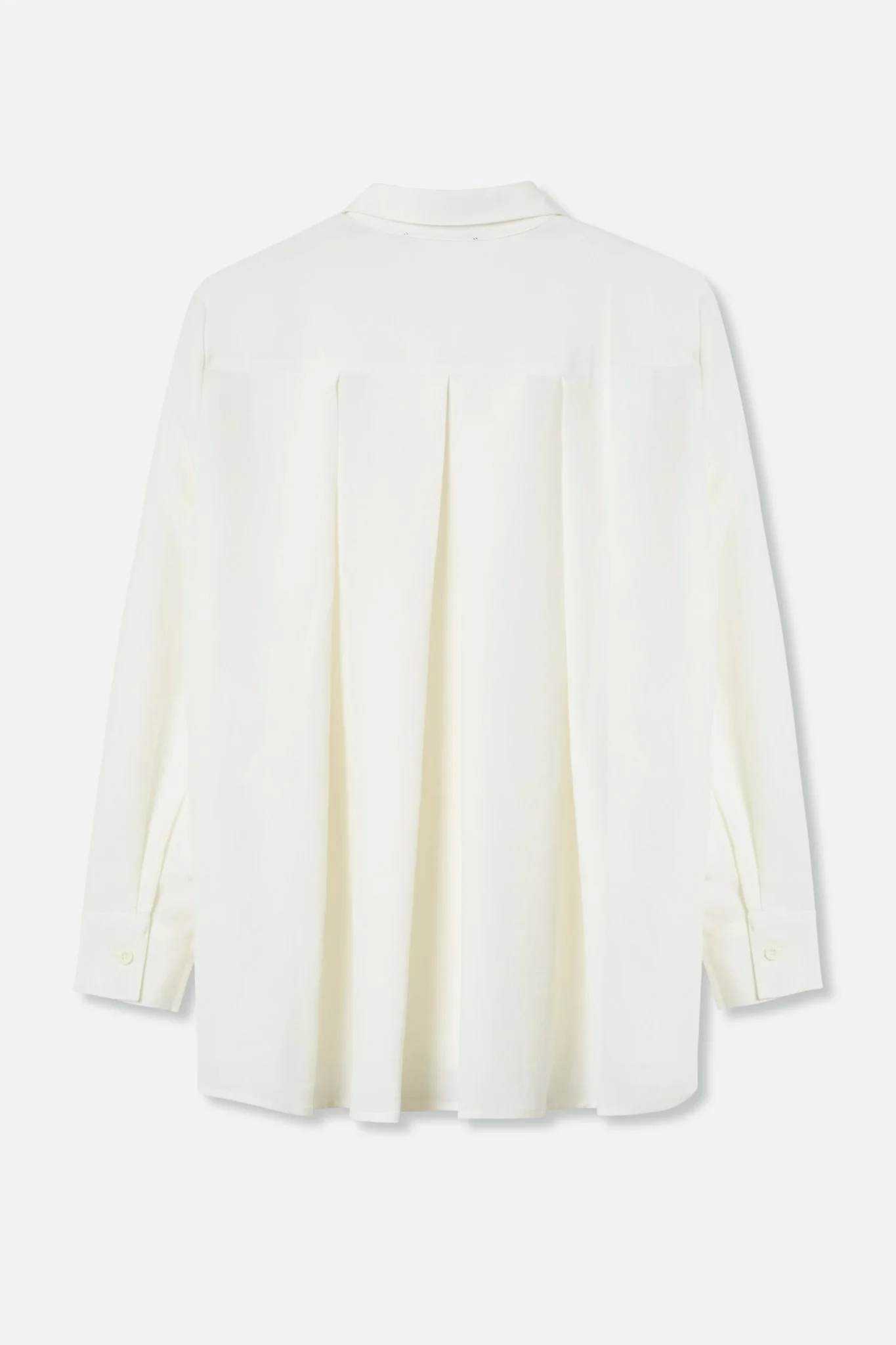 SCOUT PLEAT BACK SHIRT IN COTTON IVORY