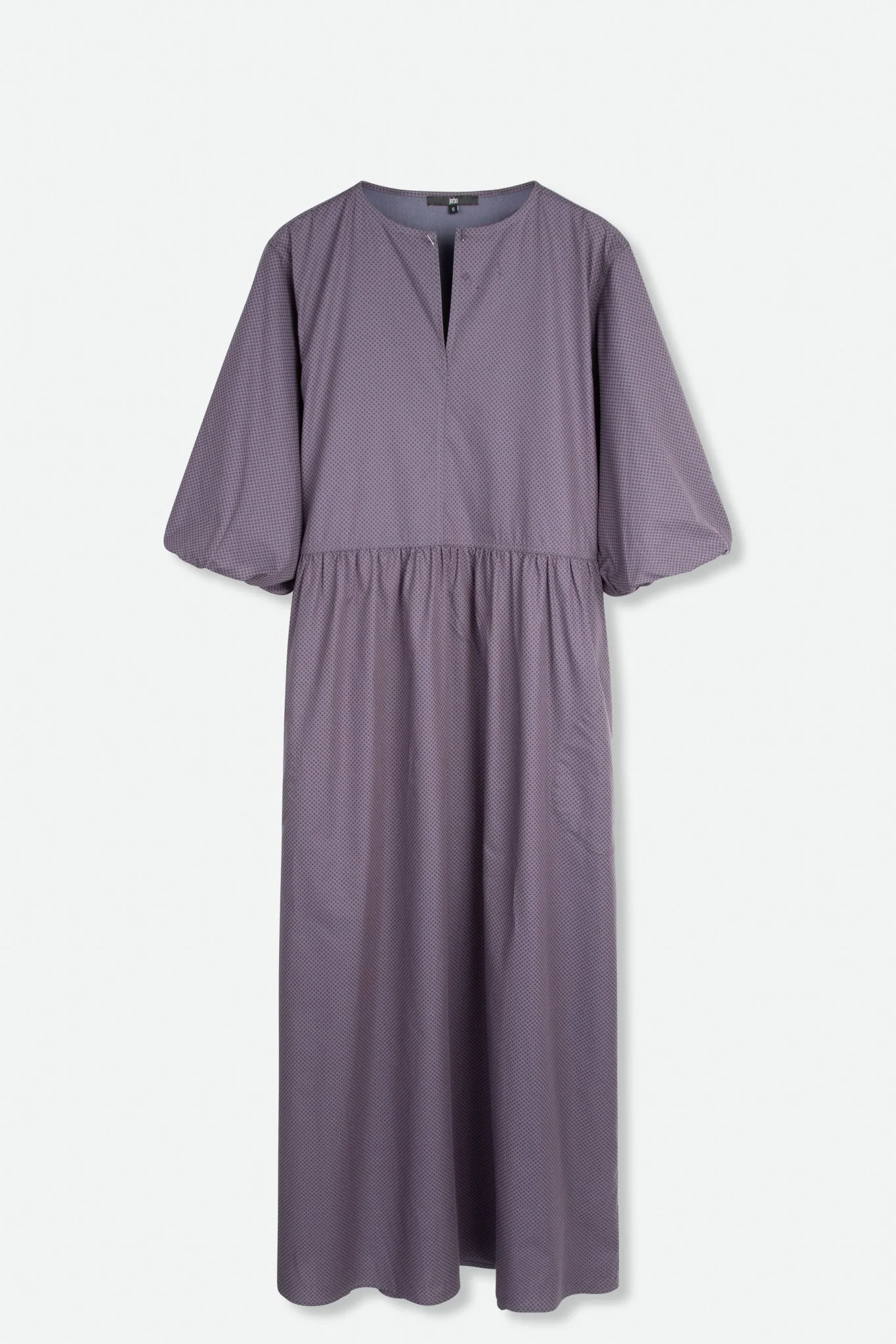 VOLUME SLEEVE ODESSA DRESS IN ITALIAN COTTON POPLIN - Image 2