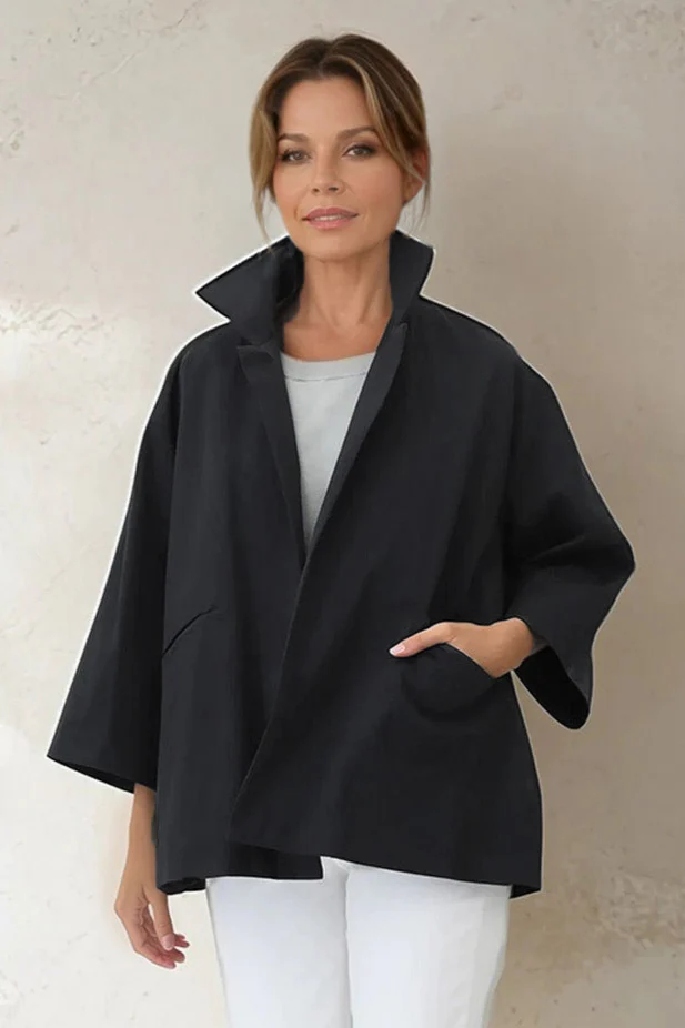 RIMINI JACKET IN ITALIAN STRETCH COTTON - Image 5