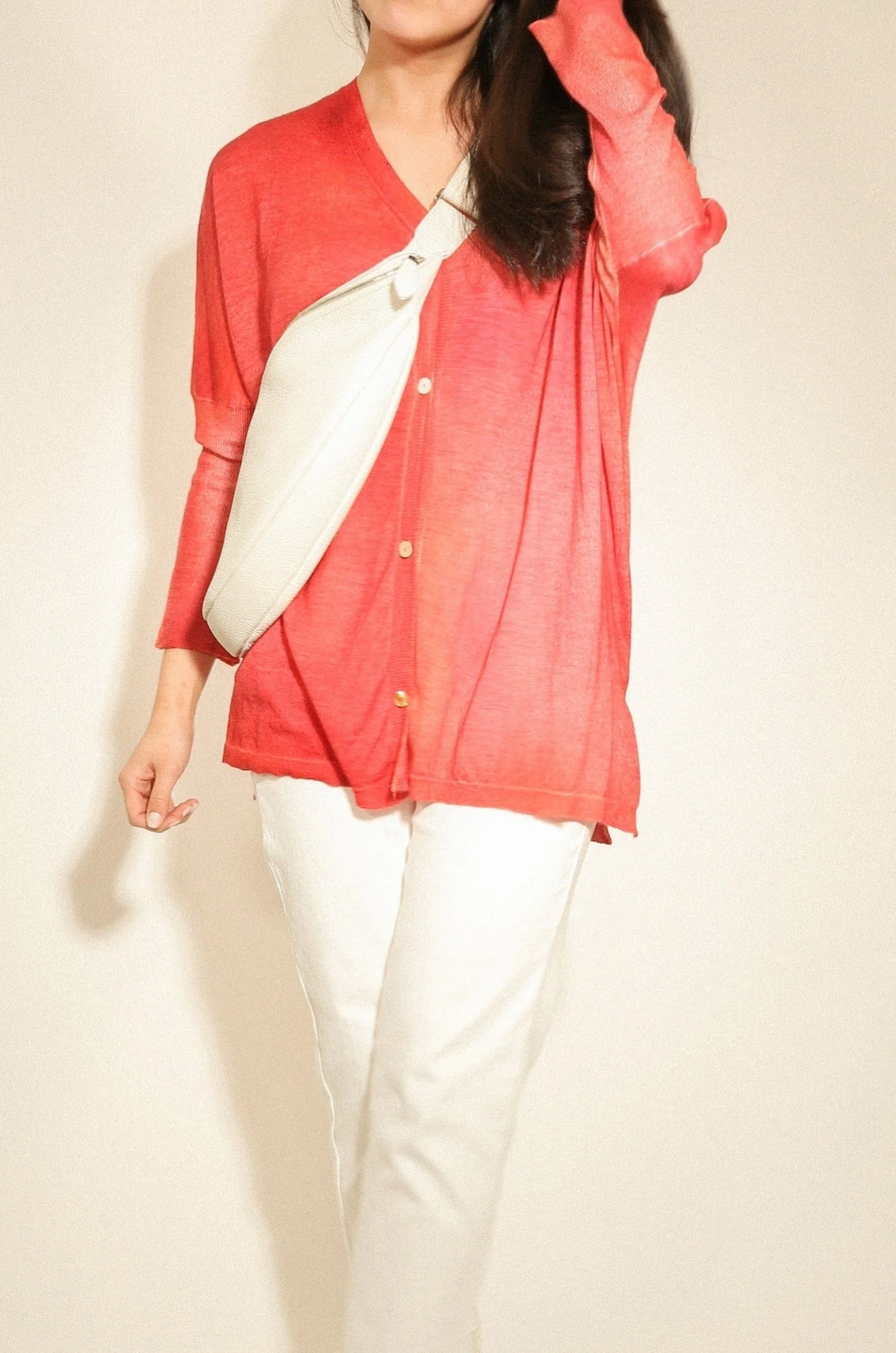 NOA CARDIGAN IN HAND-DYED LIGHTWEIGHT CASHMERE - Image 4