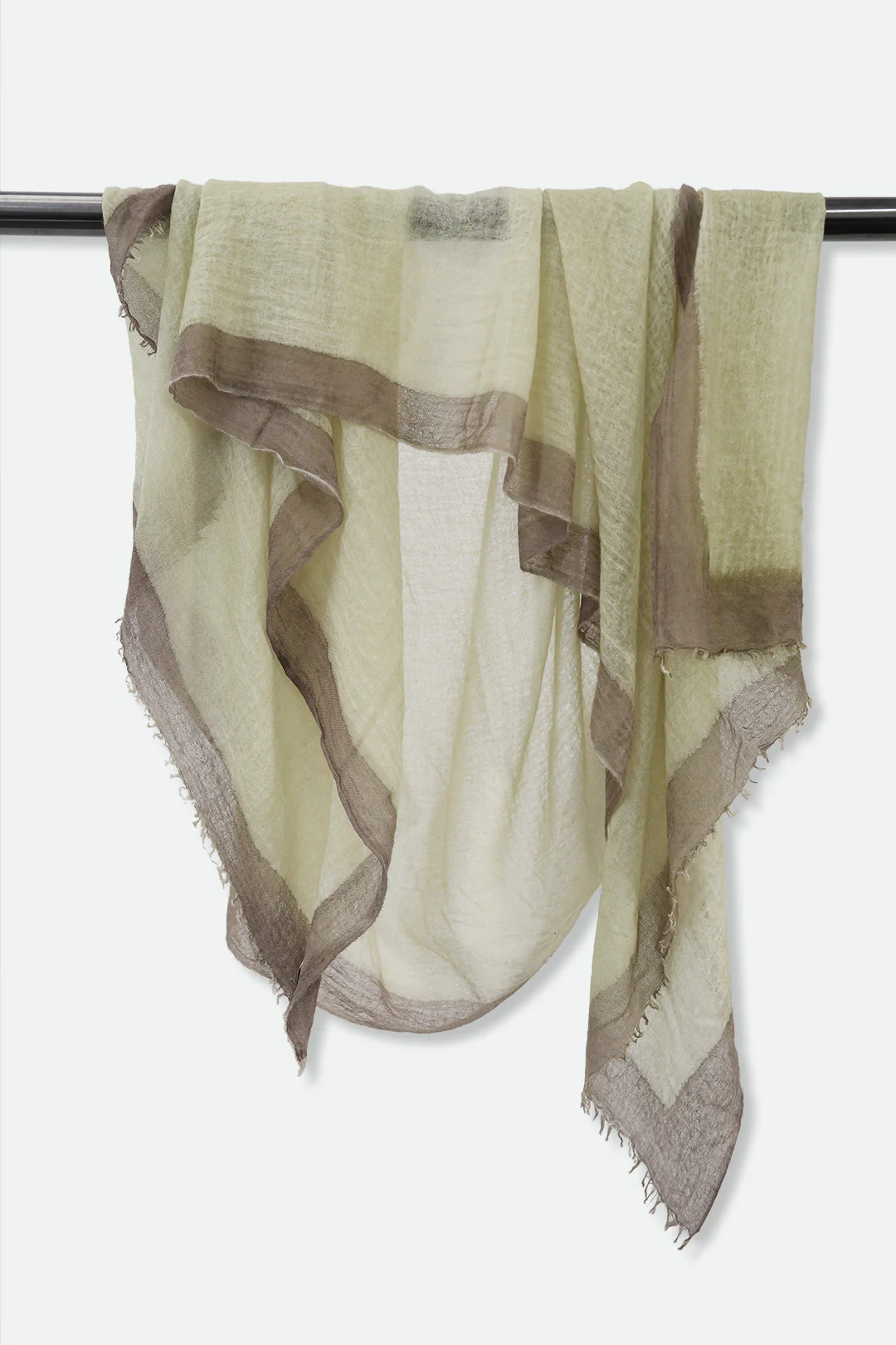 LEMON SOUFFLE SCARF IN HAND DYED CASHMERE - Image 3