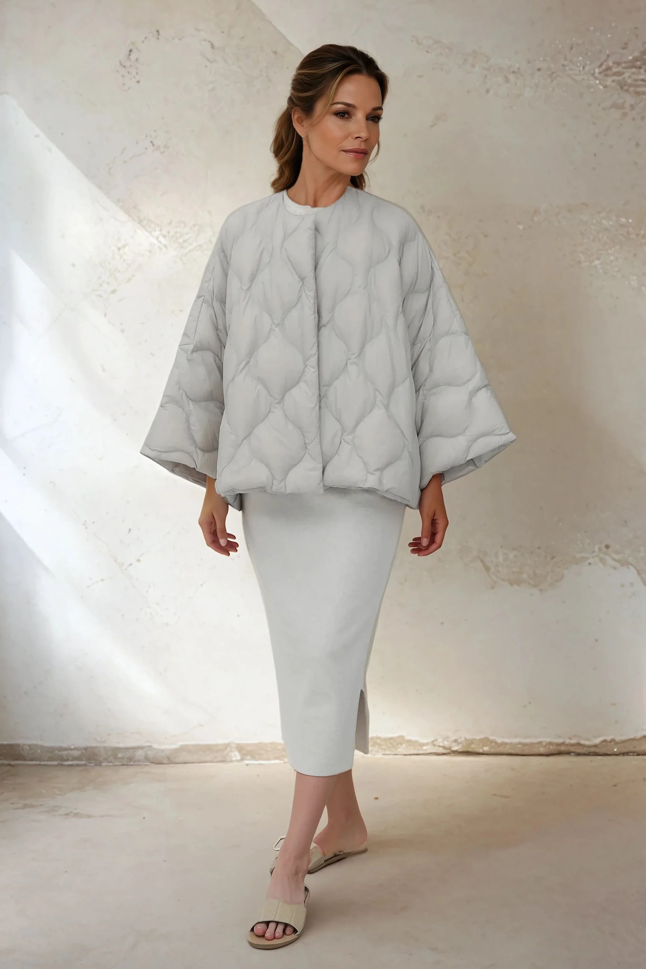 SICILY PENCIL SKIRT IN KNIT PIMA COTTON STRETCH - Image 10