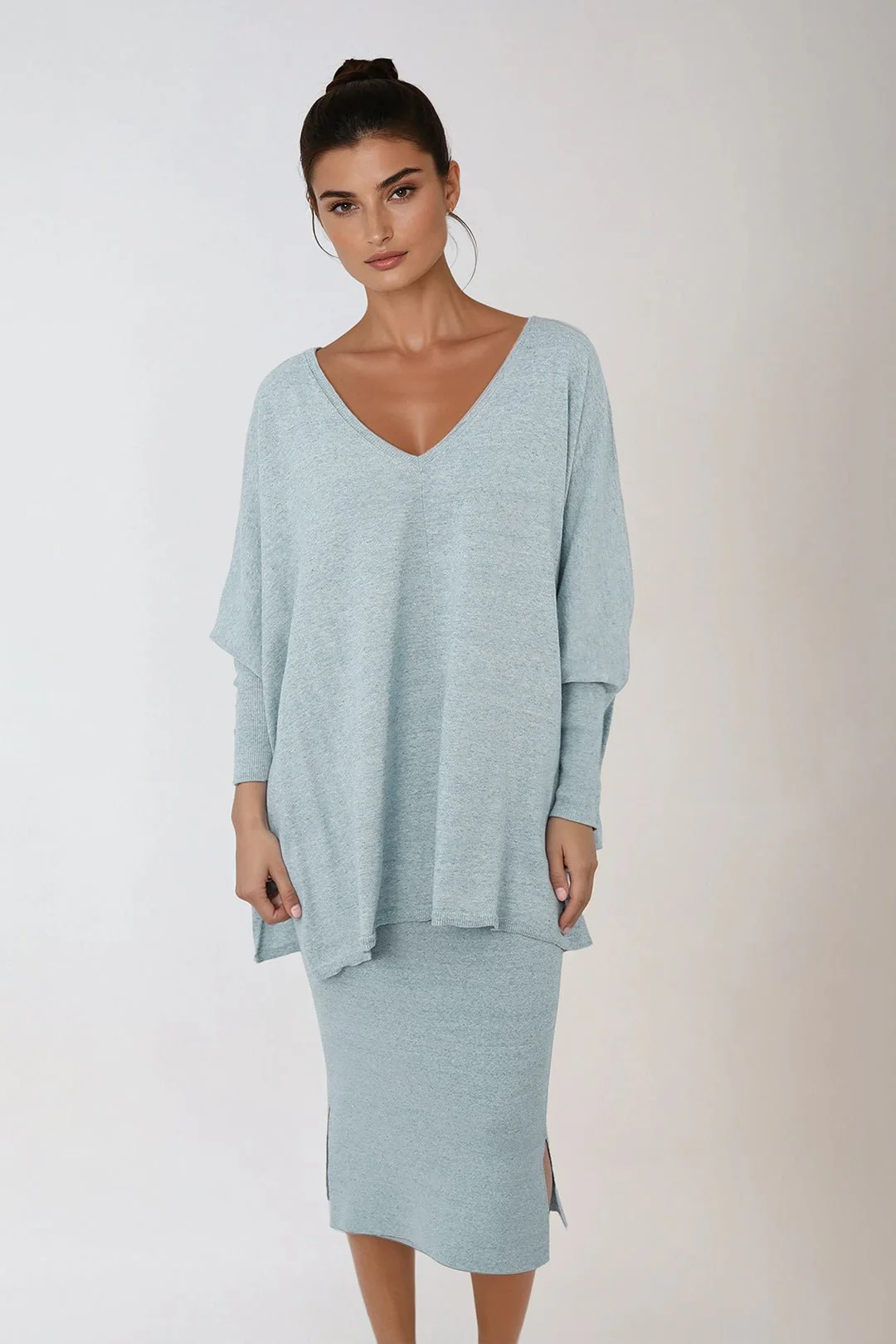 LIMITED EDITION SICILY PENCIL SKIRT IN KNIT PIMA COTTON STRETCH - Image 24