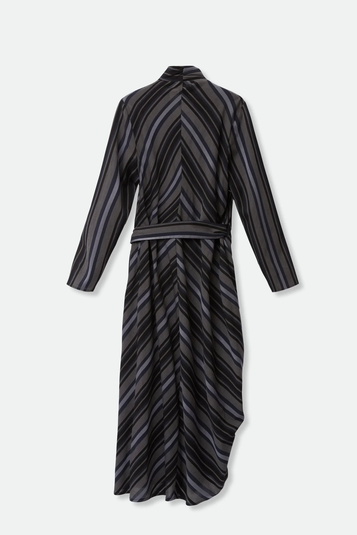 DAX STRIPE WRAP DRESS IN SOFT YARN-DYED COTTON BLEND - Image 7